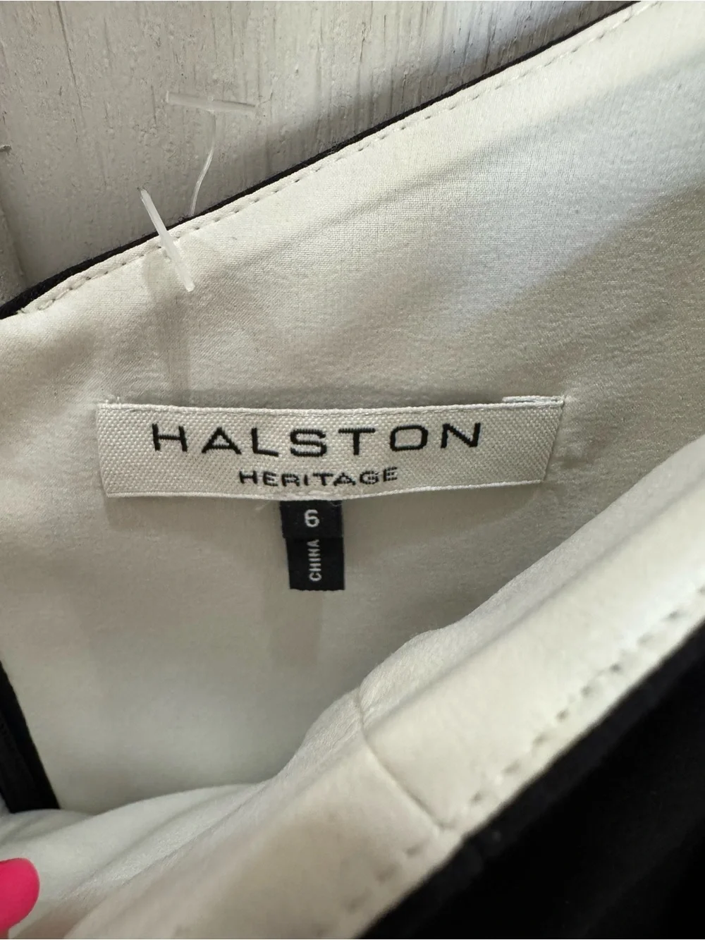 Halston Heritage Sleeveless Geo-Necked Colorblock Cocktail Dress